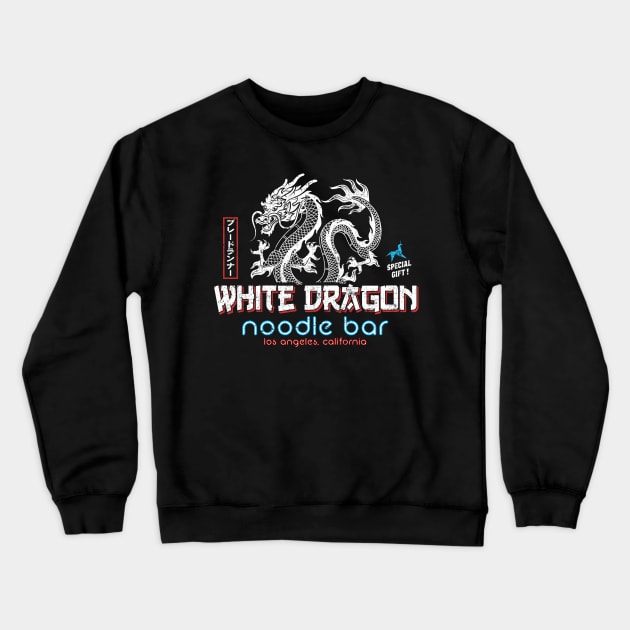 White Dragon noodle bar Crewneck Sweatshirt by OniSide